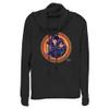 Marvel womens Spider-man No Way Home Strange Portrait Women's Long Sleeve Cowl Neck Pullover T Shirt, Black, X-Large US view 1