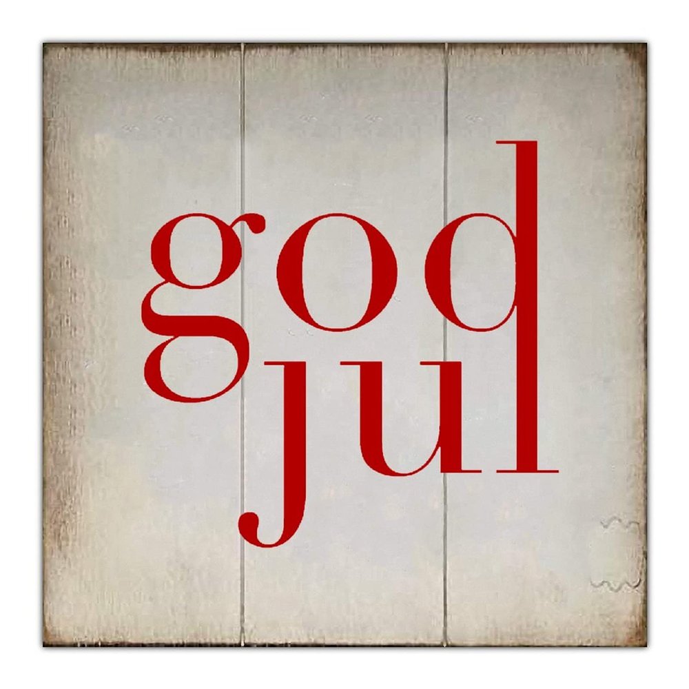 Aihesui Rustic Wood Signs Modern Home Wall Hanging God Jul Merry Christmas Plaque Use for Living Room Kitchen Batheroom Bedroom 16x16inch