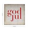 Aihesui Rustic Wood Signs Modern Home Wall Hanging God Jul Merry Christmas Plaque Use for Living Room Kitchen Batheroom Bedroom 16x16inch view 2
