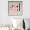 Aihesui Rustic Wood Signs Modern Home Wall Hanging God Jul Merry Christmas Plaque Use for Living Room Kitchen Batheroom Bedroom 16x16inch view 4