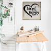 Aihesui Rustic Wood Signs Modern Home Wall Hanging Loved Beyond Measure Bible Verse Plaque Use for Living Room Kitchen Batheroom Bedroom 16x16inch, white-style view 3