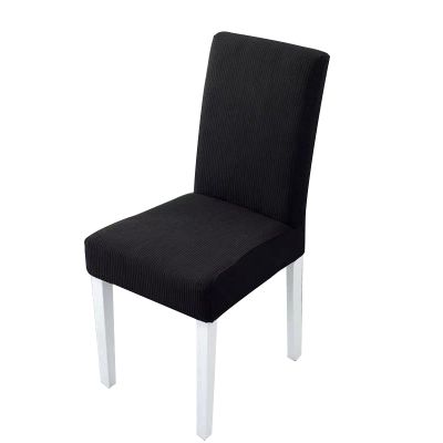 6PCS Dining Chair Covers Polyester Stretch Dining Room Chair Slipcovers Removable Available Waterproof and Washable Chair Covers for KitchenBanquetHotel and PartyBlack