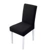 6PCS Dining Chair Covers Polyester Stretch Dining Room Chair Slipcovers Removable Available Waterproof and Washable Chair Covers for KitchenBanquetHotel and PartyBlack view 1