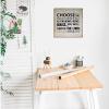 Aihesui Rustic Wood Signs Modern Home Wall Hanging Choose You This Day Whom Ye Will Serve As for Me and My House Plaque Use for Living Room Kitchen Batheroom Bedroom 12x12inch view 3