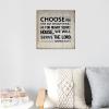 Aihesui Rustic Wood Signs Modern Home Wall Hanging Choose You This Day Whom Ye Will Serve As for Me and My House Plaque Use for Living Room Kitchen Batheroom Bedroom 12x12inch view 4