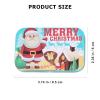 Angoily 6PCS Small Christmas Tin Box with Hinged Lids Empty Tin Box Container, Christmas Tinplate Box Rectangular Metal Tin Box With Lids for Treats, Favors and Crafts (Random Type) view 3