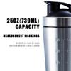 VALESKA Protein Shaker Bottle for Protein Mixes, 25oz(739ml) Stainless Steel Shaker Bottle,Dishwasher Safe, BPA Free, Leak Proof, Perfect for Indoor & Outdoor view 2