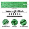 2 Packs 12 x 72 inches Grass Green Sequin Table Runner, Glitter Runner for Birthday Party Supplies Decorations Wedding Bachelorette Holiday Celebration Bridal Shower Baby Shower view 3