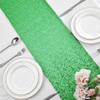 2 Packs 12 x 72 inches Grass Green Sequin Table Runner, Glitter Runner for Birthday Party Supplies Decorations Wedding Bachelorette Holiday Celebration Bridal Shower Baby Shower view 4