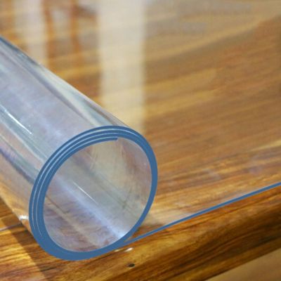 2mm Thick Clear Table Cover Cloth Protector - Rectangle Vinyl Plastic Tablecloth Desk Pad Non-Slip Desk Mat Tablepads - Birthday Party Table Covers(80120/90160/100120cm)