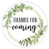 Thank You Stickers, Thanks for Coming Stickers, Perfect for Baby Shower, Wedding Favor, Birthday Party Favor, 2 Inch Circle, 50 Pack. view 1