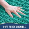 Arotive Luxury Bathroom Rugs 36x24, Extra Soft Thick Absorbent Shaggy Chenille Bath Rugs, Non-Slip Machine Wash Dry, Bath Mats for Bathroom Floor, Tub and Shower, Home Decor Accessories, Teal view 3