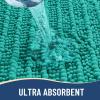 Arotive Luxury Bathroom Rugs 36x24, Extra Soft Thick Absorbent Shaggy Chenille Bath Rugs, Non-Slip Machine Wash Dry, Bath Mats for Bathroom Floor, Tub and Shower, Home Decor Accessories, Teal view 4