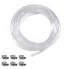 MRbrew 15 Feet Beer Tubing, PVC Beer Hose with Hose Clamps I.D. 3/16" Food Grade Liquid Line for Kegerator Draft Beer Dispenser System Home Brewing & Multiple Setups view 1