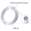 MRbrew 15 Feet Beer Tubing, PVC Beer Hose with Hose Clamps I.D. 3/16" Food Grade Liquid Line for Kegerator Draft Beer Dispenser System Home Brewing & Multiple Setups view 2