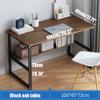 Computer Desk Solid Wood Computer Desk, Home Office Industrial Style Notebook Workbench, Students Study Writing Desks, Metal Frame, Easy to Install (Size : 100x45x73cm) view 3