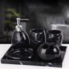 ZHANGWJ Bathroom Accessory Set Bathroom Accessory Set European-Style Simple Wash Cup Toothbrush Holder Soap Box Set view 2