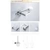 Bathroom Hardware Sets Double Towel Bars, Bathroom Towel Hanger Rack, Stainless Steel Bathroom Accessories, Soap Dish, Toilet Brush Holder Bathroom Hardware Towel Set ( Color : Toilet Brush Holder ) view 2