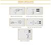 Bathroom Hardware Sets Double Towel Bars, Bathroom Towel Hanger Rack, Stainless Steel Bathroom Accessories, Soap Dish, Toilet Brush Holder Bathroom Hardware Towel Set ( Color : Toilet Brush Holder ) view 4