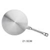 1Pcs Induction Cooker Composite Steel Thermal Conductor Adapter Plate Pan Pan Frying Pan Kitchen Accessories Induction Converter (21.5 cm) view 2