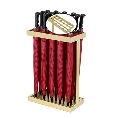 Umbrella Racks Modern Business Entrance Umbrella Stand, Anti-Rust Metal Wrought Iron Umbrella Storage Rack, Long/Short Umbrella Holder, with Drip Tray, Easy to Clean