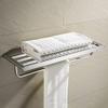 ZTBH Bathroom Hardware Sets Glass Shower Shelf, Toilet Paper Holder, Towel Bar, Toilet Brush Holder, Soap Dish, Towel Rack Bathroom Hardware Towel Set (Color : Towel Rack) view 4