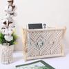 YRHH Cotton Rope Magazine Rack, Magazine Rack Small Books Newspaper Rack Organizer view 2
