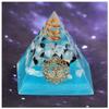TYZK Meditation Orgone Pyramid Crystals Orgon Pyramid Natural Crystal Orgonite Energy Crystals Home Decor (Size : 6CM) view 1