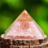 TYQXSH Energy Generator Natural Pink Crystal Crushed Stone Pyramid Chakra Reiki Meditation (Size : 7.5cm*6.5cm) view 2
