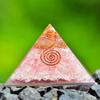TYQXSH Energy Generator Natural Pink Crystal Crushed Stone Pyramid Chakra Reiki Meditation (Size : 7.5cm*6.5cm) view 4