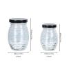 Cabilock 6pcs Glass Sauce and Salad Dressing Bottles Lids Creative Storage for Honey Jam and Sauces for Kitchen Organization and Travel view 2