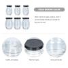 Cabilock 6pcs Glass Sauce and Salad Dressing Bottles Lids Creative Storage for Honey Jam and Sauces for Kitchen Organization and Travel view 3