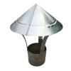 Chimney Rain Cap Stove Chimney Exhaust Pipe Heating Stove Chimney Fireplace Earth Stove Chimney Rain Cap Aluminum, 3.9 inches (10 cm) view 1