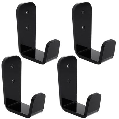 DOITOOL 2 Sets Hockey Stick Display Holder Horizontal Golf Club Display Rack Wall Mount Ski Poles Stands Hanger for Home Office Wall Black