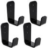 DOITOOL 2 Sets Hockey Stick Display Holder Horizontal Golf Club Display Rack Wall Mount Ski Poles Stands Hanger for Home Office Wall Black view 1