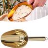Ice Scooper,U Shaped Stainless Steel Sturdy Food Grade Ice Bucket Scoop for Home Hotel Restaurant(gold) view 2
