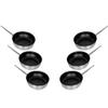 Aluminum Fry Pan Black Cookware Metal Frying Pan (6 PC, 8'') view 1