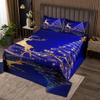 3 Piece Glitter Christmas Tree Quilt Bedding Set Women Aldult Lightweight Bedding Golden Deer Bedspread Set Merry Christmas Bedspread Coverlet Soft Microfiber Home Quilt Set for King Bed All Season view 1