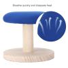 Tabletop Ironing Board, Small Portable Compact Design Rounded Wood Ironing Board Cover and Pad Stable Elastic Edge Sleeve Mini Ironing Board for Sewing, Craft Rooms, Household(Round ironing stool) view 2