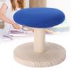 Tabletop Ironing Board, Small Portable Compact Design Rounded Wood Ironing Board Cover and Pad Stable Elastic Edge Sleeve Mini Ironing Board for Sewing, Craft Rooms, Household(Round ironing stool) view 4