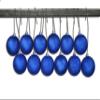 12 Pack 70mm 2.75" Blue Glitter Ball Ornament with Wire view 1
