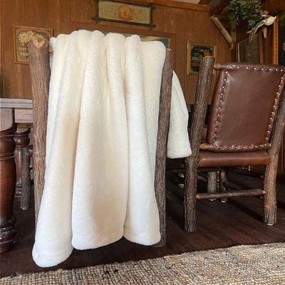 Fur Accents Faux Fur, Bunny Rabbit Throw Blanket with Velvety Soft Minky Cuddle Lining, Bedspread, Throw, Comforter, Hand Made to Order USA (Full Size, Pink)