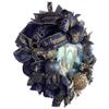 Christmas Nativity Christmas Wreath, Baby Jesus in a Manger, Beautiful Ball Ornaments,Bow, Navy Blue & Gold Christmas Decorations view 3