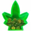 Kheper Games Botanical Leaf Coin Bank Green Nature-Inspired Money Jar & Novelty Savings Box view 2