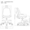 GAXQFEI Series Swivel/Tilt Task Chair, Tan Fabric Office Chair Home Computer Chair Lift Swivel Chair Simple Study Desk Chair Small Chair Study Office Chair view 2