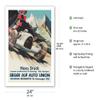 1938 German Grand Prix - Hans Stuck Race Driver - Sieger AUF Auto Union - Vintage Car Racing Poster by Klokien - Bamboo Fine Art 290gsm Paper Print (Unframed) 24x32in view 2