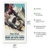 1938 German Grand Prix - Hans Stuck Race Driver - Sieger AUF Auto Union - Vintage Car Racing Poster by Klokien - Fine Art Matte Paper Print (Unframed) 30x44in view 2
