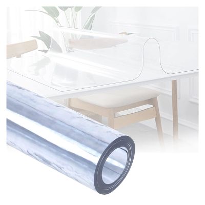 AYLYHD Clear Plastic Table Protector Cloth Wipeable Strong PVC Waterproof Table Cover 3mm for Dining Room Table Desk Plastic Soft Glass Tea Table Mats (Color : 3mm, Size : 105x100cm)