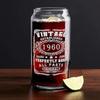 Cuptify 66th Birthday Perfectly Aged 66 Years Old Established 1960 Vintage Etched 20 oz Beer Can Drinking Glasses For Men view 4