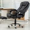 GAXQFEI Chairs Recliner Office Chair Ergonomic Leather Swivel Chair Computerized Office Chair with Armrests and Lumbar Support, Height Adjustable view 2